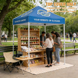 Custom Canopy Top Cover with Sidewall to Fit Your 5x5 Canopy Frame - Eagle Peak Custom Canopy Tent