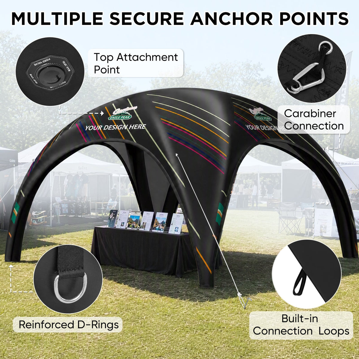Custom Inflatable Event Tent with Logo, Igloo Tent - Eagle Peak®