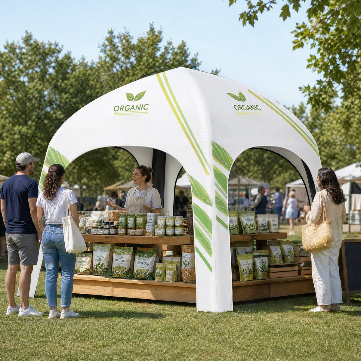 Custom Inflatable Event Tent with Logo, Square Tent - Eagle Peak®