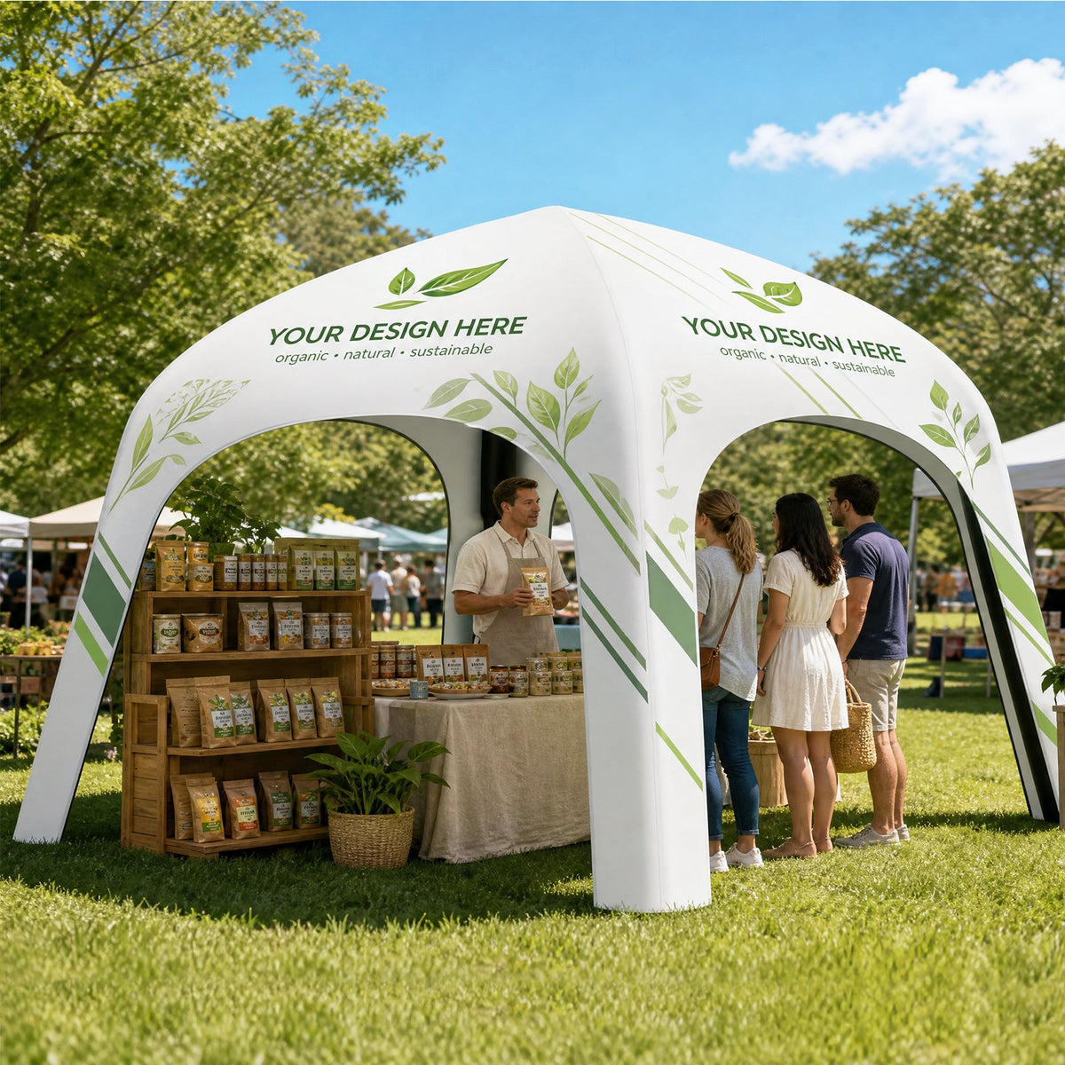 Custom Inflatable Event Tent with Logo, Square Tent - Eagle Peak®