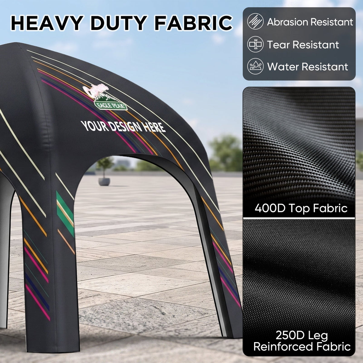 Custom Inflatable Event Tent with Logo, Square Tent - Eagle Peak®