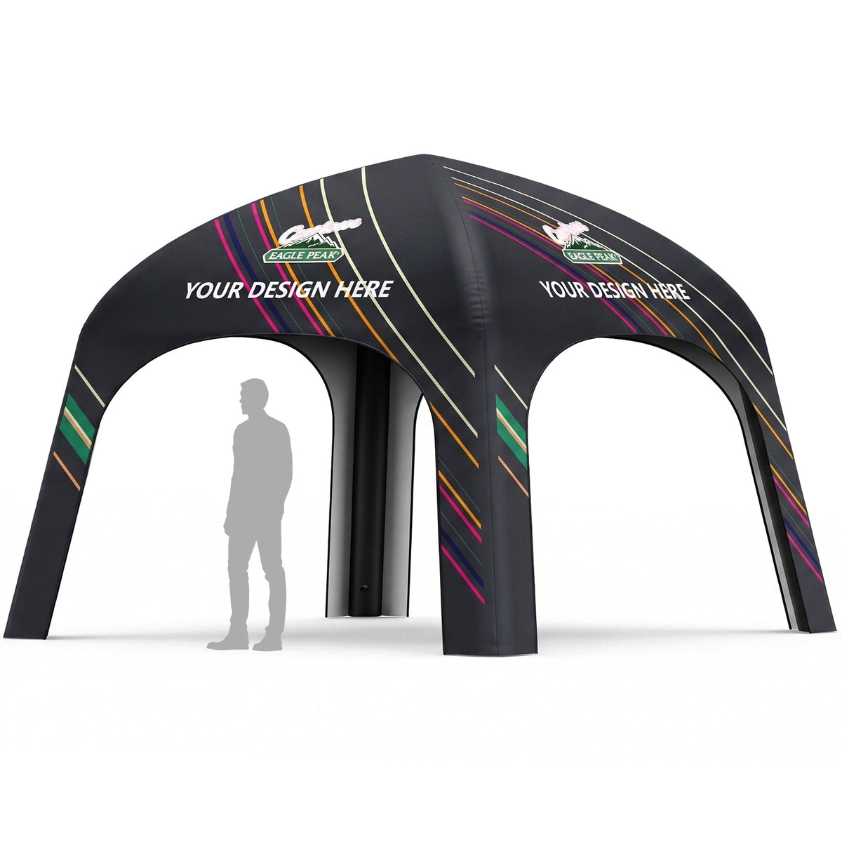 Custom Inflatable Event Tent with Logo, Square Tent - Eagle Peak®