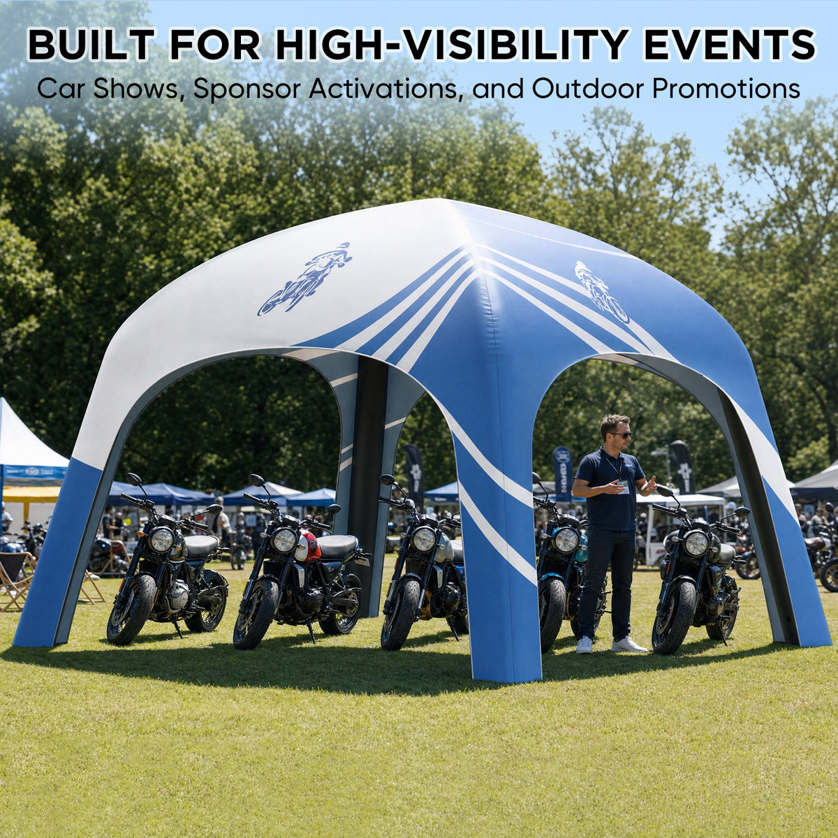 Custom Inflatable Event Tent with Logo, Square Tent - Eagle Peak®