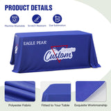 Custom Logo Table Cloth Personalized Table Cover with Your Logo, 4ft/6ft/8ft - Eagle Peak Custom Canopy Tent