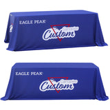 Custom Logo Table Cloth Personalized Table Cover with Your Logo, 4ft/6ft/8ft - Eagle Peak Custom Canopy Tent