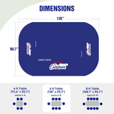 Custom Logo Table Cloth Personalized Table Cover with Your Logo, 4ft/6ft/8ft - Eagle Peak Custom Canopy Tent
