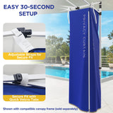 Custom Printed Changing Room for Pop Up Canopy Fits Canopies with Cross Bars 55.1”L x 55.1”W x 80.7”H/ 29.5" L x 29.5" W x 80.7" H - Eagle Peak Custom Canopy Tent