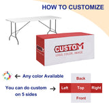 Custom Printed Standard Fit Cover with Your Logo and Design, 4/6/8ft - Eagle Peak®
