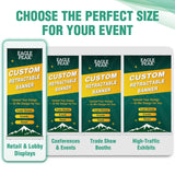 Custom Retractable Banner Stand with Your Business Logo - Eagle Peak