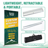 Custom Retractable Banner Stand with Your Business Logo - Eagle Peak