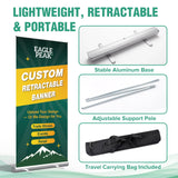 Custom Retractable Banner Stand with Your Business Logo - Eagle Peak