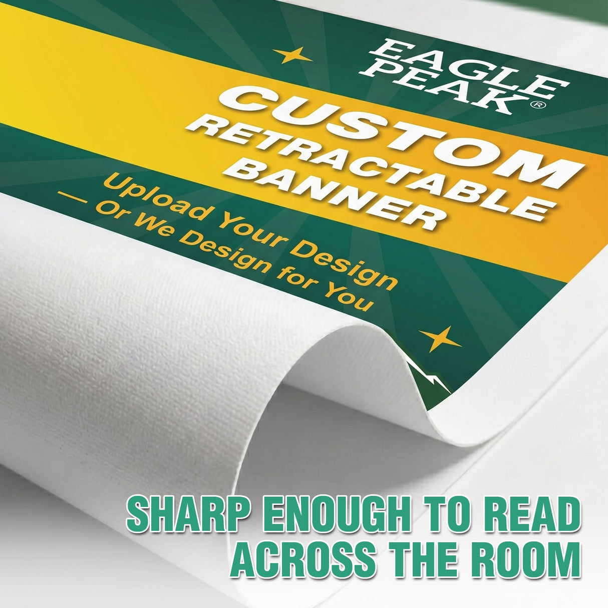 Custom Retractable Banner Stand with Your Business Logo - Eagle Peak