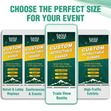 Custom Retractable Banner Stand with Your Business Logo - Eagle Peak