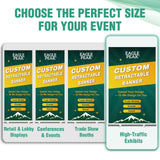 Custom Retractable Banner Stand with Your Business Logo - Eagle Peak