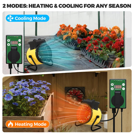 Digital Heat Mat Thermostat Controller, 15A/1500W, 1 Pack/2 Pack - Eagle Peak Custom Canopy Tent