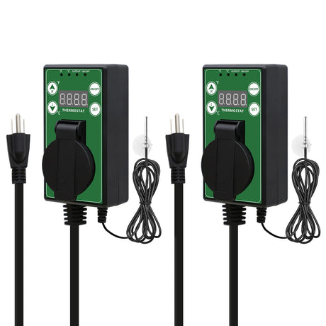 Digital Heat Mat Thermostat Controller, 15A/1500W, 1 Pack/2 Pack - Eagle Peak Custom Canopy Tent