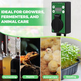 Digital Heat Mat Thermostat Controller, 15A/1500W, 1 Pack/2 Pack - Eagle Peak Custom Canopy Tent