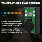 Digital Heat Mat Thermostat Controller, 15A/1500W, 1 Pack/2 Pack - Eagle Peak Custom Canopy Tent