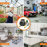 EAGLE PEAK 1500W Greenhouse Heater with Thermostat,black - Eagle Peak Custom Canopy Tent