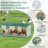 EAGLE PEAK 3/4/6/8/10 - Hole Wall Mounted Chicken Nesting Box (Green) - Eagle Peak Custom Canopy Tent