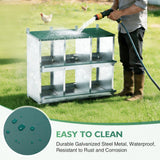 EAGLE PEAK 3/4/6/8/10 - Hole Wall Mounted Chicken Nesting Box (Green) - Eagle Peak Custom Canopy Tent