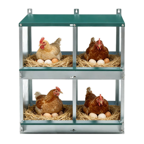 EAGLE PEAK 3/4/6/8/10 - Hole Wall Mounted Chicken Nesting Box (Green) - Eagle Peak Custom Canopy Tent