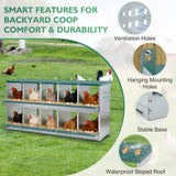 EAGLE PEAK 3/4/6/8/10 - Hole Wall Mounted Chicken Nesting Box (Green) - Eagle Peak Custom Canopy Tent