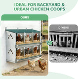 EAGLE PEAK 3/4/6/8/10 - Hole Wall Mounted Chicken Nesting Box (Green) - Eagle Peak Custom Canopy Tent