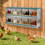 EAGLE PEAK 3/4/6/8/10 - Hole Wall Mounted Chicken Nesting Box (Green) - Eagle Peak Custom Canopy Tent