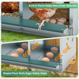 EAGLE PEAK 3/4/6/8/10 - Hole Wall Mounted Chicken Nesting Box (Green) - Eagle Peak Custom Canopy Tent