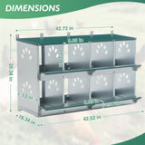 EAGLE PEAK 3/4/6/8/10 - Hole Wall Mounted Chicken Nesting Box (Green) - Eagle Peak Custom Canopy Tent