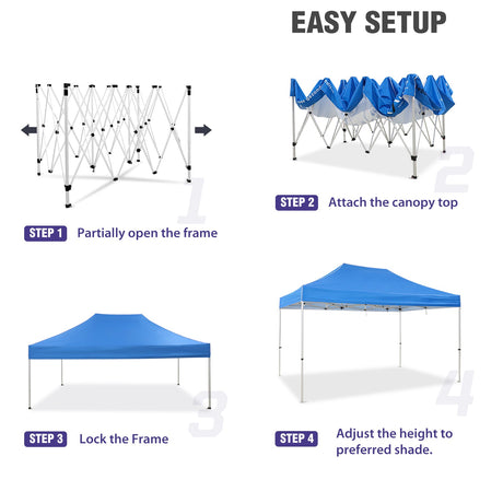 EAGLE PEAK 40mm Hex Leg Aluminum Commercial Custom Canopy Tent 10x15 - CLICK TO CONFIGURE - Package Prices Start at $999.00 - Eagle Peak Custom Canopy Tent