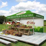 EAGLE PEAK 40mm Hex Leg Aluminum Commercial Custom Canopy Tent 10x15 - CLICK TO CONFIGURE - Package Prices Start at $999.00 - Eagle Peak Custom Canopy Tent