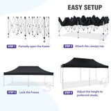 EAGLE PEAK 40mm Hex Leg Aluminum Commercial Custom Canopy Tent 10x20 - CLICK TO CONFIGURE - Package Prices Start at $1399.00 - Eagle Peak Custom Canopy Tent