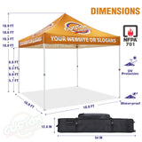 EAGLE PEAK CP100 Steel Square Leg Heavy Duty Commercial Custom Canopy Tent 10x10 - CLICK TO CONFIGURE - Package Prices Start at $599.00 - Eagle Peak Custom Canopy Tent