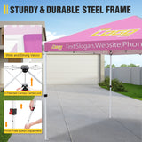 EAGLE PEAK E100 Steel Square Leg Commercial Custom Canopy Tent 10x10 - CLICK TO CONFIGURE - Package Prices Start at $499.00 - Eagle Peak Custom Canopy Tent