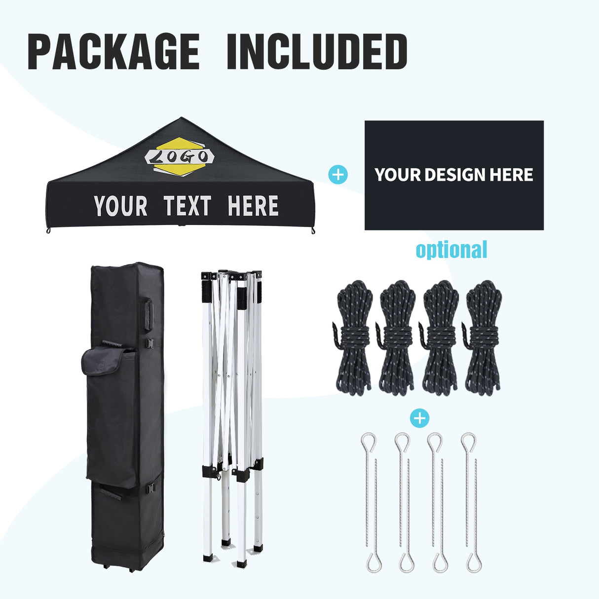 EAGLE PEAK E25 Custom Printed Canopy Tent 5x5 - CLICK TO CONFIGURE - Package Prices Start at $349.00 - Eagle Peak Custom Canopy Tent