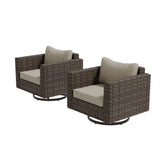 EAGLE PEAK Harbor Haven 1 PC, 2 PCS, 4 PCS Wicker Swivel Rocker Patio Chair - Eagle Peak Custom Canopy Tent