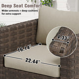 EAGLE PEAK Harbor Haven 1 PC, 2 PCS, 4 PCS Wicker Swivel Rocker Patio Chair - Eagle Peak Custom Canopy Tent