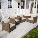 EAGLE PEAK Harbor Haven 1 PC,2 PCS, 4PCS Wicker Patio Chair - Eagle Peak Custom Canopy Tent