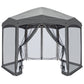 EAGLE PEAK Pop - Up Camping 6 Sided (6x6x6) Gazebo w/ Mosquito Netting Easy Center Canopy Shelter Instant Tent - Eagle Peak Custom Canopy Tent