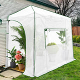 Easy Setup 10x5 Portable Lean to Pop Up Greenhouse - Eagle Peak Custom Canopy Tent