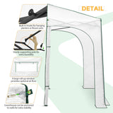 Easy Setup 10x5 Portable Lean to Pop Up Greenhouse - Eagle Peak Custom Canopy Tent