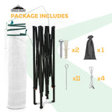 Easy Setup 10x5 Portable Lean to Pop Up Greenhouse - Eagle Peak Custom Canopy Tent