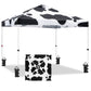 Easy Setup Straight Leg 10x10 Pop Up Canopy Tent Graphix Top w/ 100 sqft of Shade - Eagle Peak Custom Canopy Tent