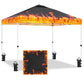 Easy Setup Straight Leg 10x10 Pop Up Canopy Tent Graphix Top w/ 100 sqft of Shade - Eagle Peak Custom Canopy Tent