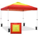 Easy Setup Straight Leg 10x10 Pop Up Canopy Tent Graphix Top w/ 100 sqft of Shade - Eagle Peak Custom Canopy Tent