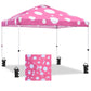 Easy Setup Straight Leg 10x10 Pop Up Canopy Tent Graphix Top w/ 100 sqft of Shade - Eagle Peak Custom Canopy Tent