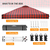 Easy Setup Straight Leg 10x10 Pop Up Canopy Tent Graphix Top w/ 100 sqft of Shade - Eagle Peak Custom Canopy Tent