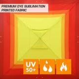 Easy Setup Straight Leg 10x10 Pop Up Canopy Tent Graphix Top w/ 100 sqft of Shade - Eagle Peak Custom Canopy Tent